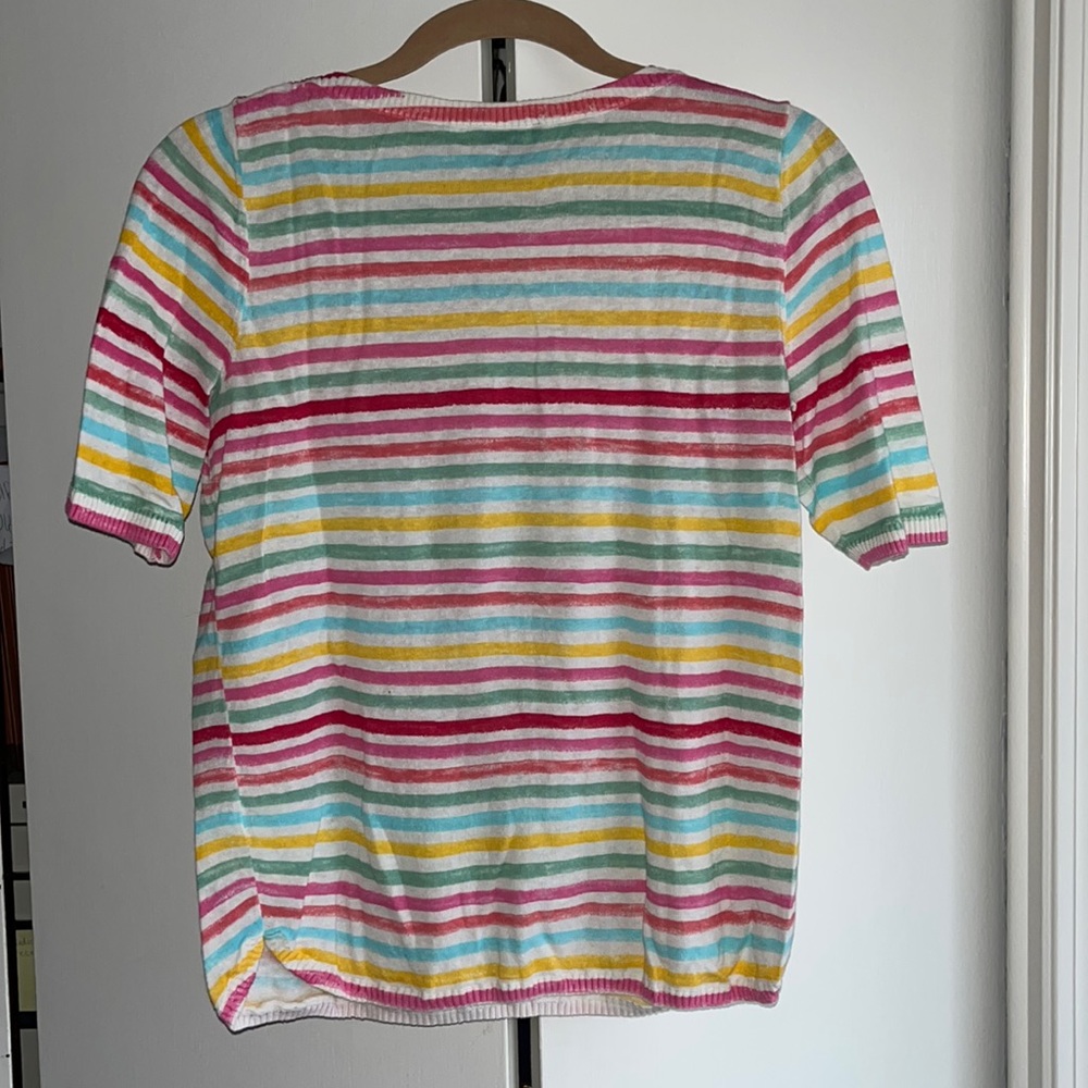 Talbots shirt  Multicolored striped short sleeved
